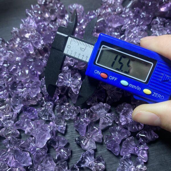 5 pcs / 10 pcs bow tie shape natural ametrine bead - Image 4