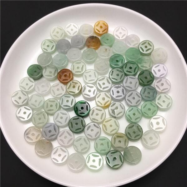 20 pcs / 50 pcs hollow heishe shape genuine natural colorful jadeite bead, jade bead - Image 7