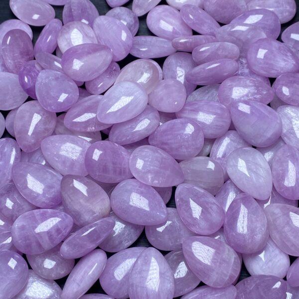 1 pc / 2 pcs droplet shape natural kunzite bead, droplet charm - Image 5