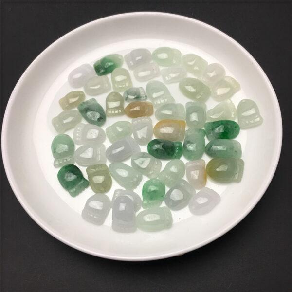 20 beads, little feet beads, jade bead, jadeite bead, colorful bead, jade charm - Image 5