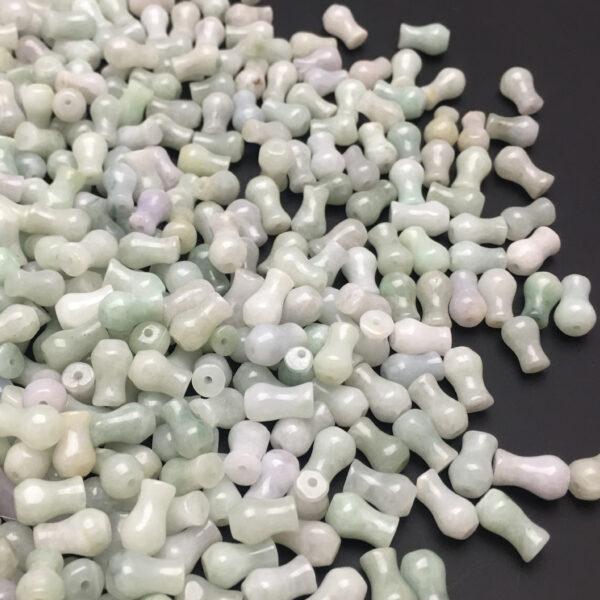 100 pcs cross vase shape genuine natural jadeite bead, jade bead - Image 5