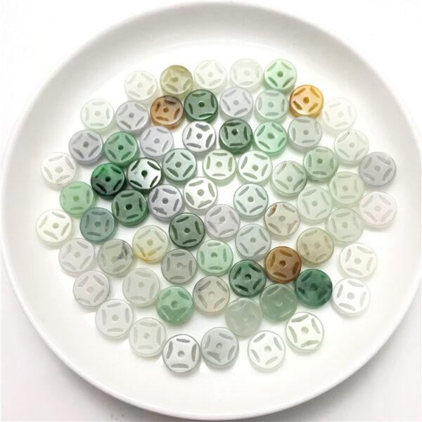 20 pcs / 50 pcs hollow heishe shape genuine natural colorful jadeite bead, jade bead - Image 6