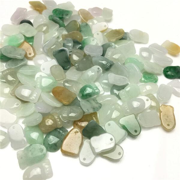20 beads, little feet beads, jade bead, jadeite bead, colorful bead, jade charm - Image 6