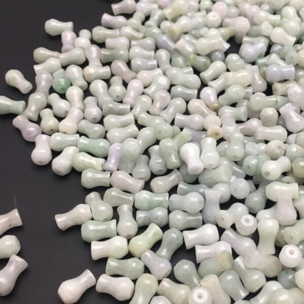 100 pcs cross vase shape genuine natural jadeite bead, jade bead - Image 6
