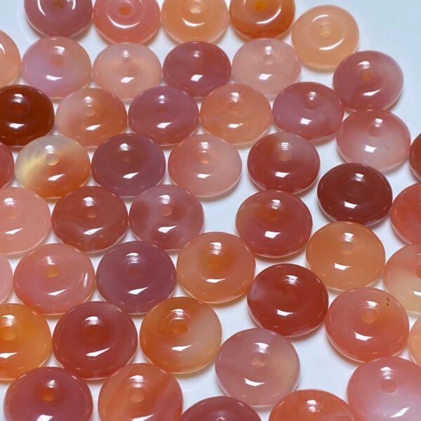 5 pcs / 10 pcs rondelle shape natural agate bead - Image 7