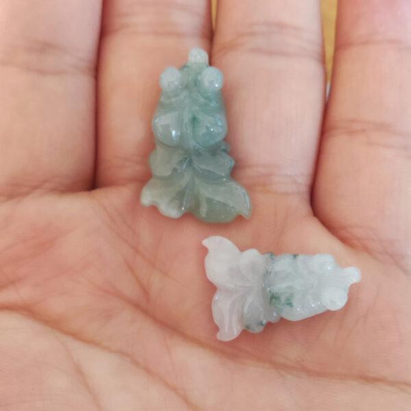 2 pcs / 5 pcs goldfish shape genuine natural jadeite charm, jade charm, jadeite bead, jadeite koi, koi charm - Image 6