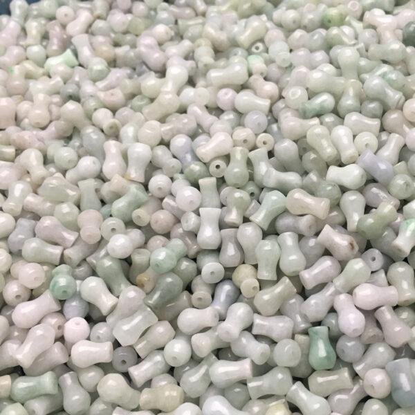 100 pcs cross vase shape genuine natural jadeite bead, jade bead - Image 7