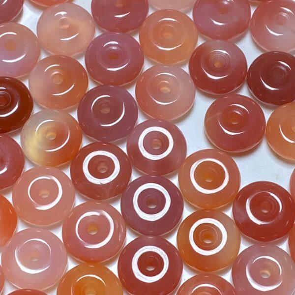 5 pcs / 10 pcs rondelle shape natural agate bead - Image 8