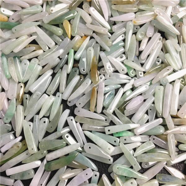 100 pcs irregular pepper shape genuine natural colorful jadeite bead, jade bead - Image 7