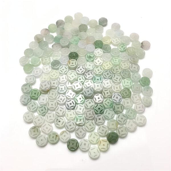 20 pcs / 50 pcs hollow heishe shape genuine natural colorful jadeite bead, jade bead - Image 3