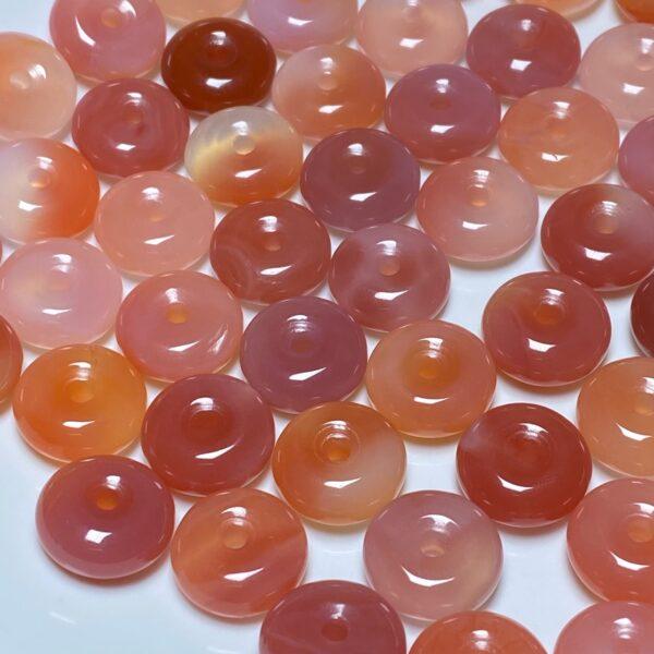 5 pcs / 10 pcs rondelle shape natural agate bead - Image 9