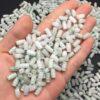 50 pcs / 100 pcs bamboo knot shape genuine natural jadeite bead, jade bead