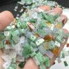 50 pcs / 100 pcs irregular shape genuine colorful natural jadeite bead, jade bead