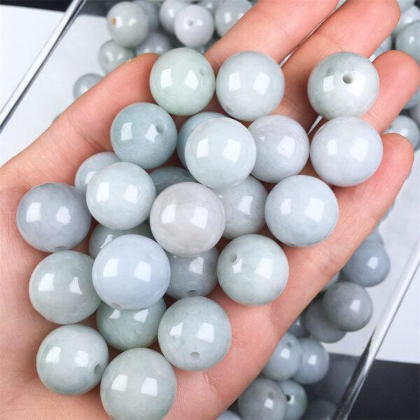 20 pcs 17mm big round shape genuine natural jadeite bead, jade bead - Image 3