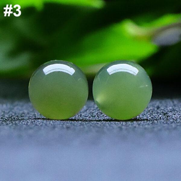 high quality round shape genuine natural nephrite jade bead - Image 8