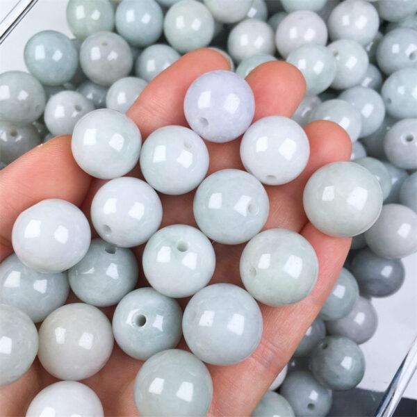 20 pcs 17mm big round shape genuine natural jadeite bead, jade bead - Image 4
