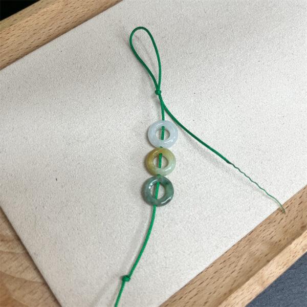 20 pcs / 50 pcs 10mm ring shape genuine natural icy colorful jadeite bead, jade bead, jadeite jump ring - Image 3