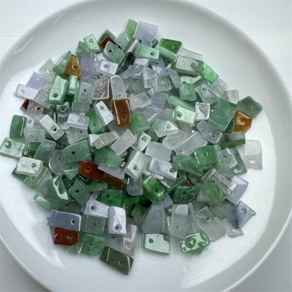 50 pcs / 100 pcs irregular shape genuine colorful natural jadeite bead, jade bead - Image 4