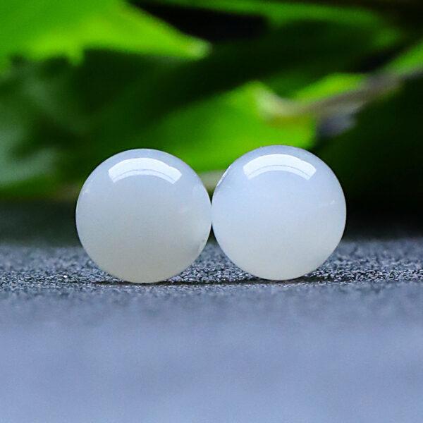 high quality round shape genuine natural nephrite jade bead - Image 4