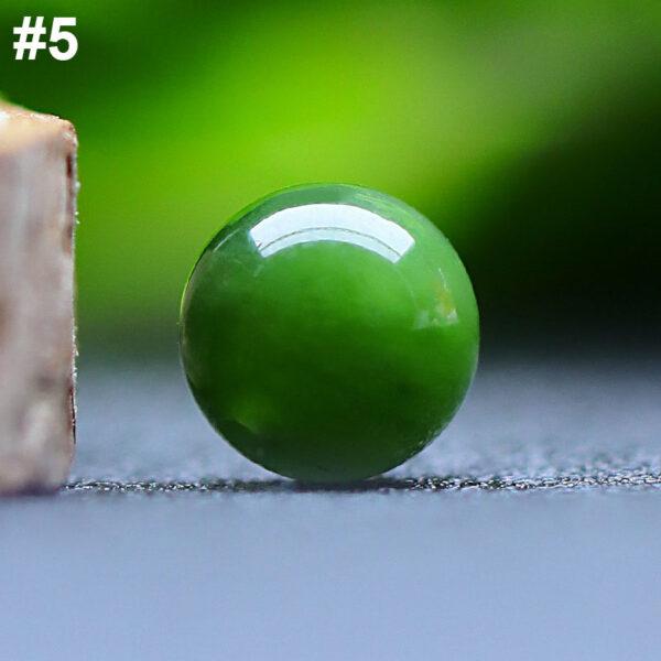high quality round shape genuine natural nephrite jade bead - Image 10