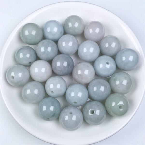 20 pcs 17mm big round shape genuine natural jadeite bead, jade bead - Image 6
