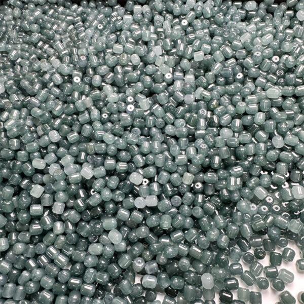 10 pcs / 20 pcs cylinder shape genuine natural icy blue jadeite bead, jade bead - Image 7