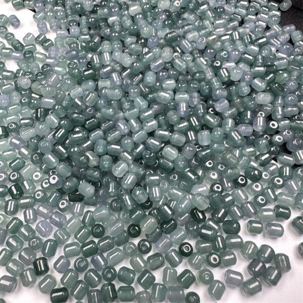 20 pcs / 50 pcs cylinder shape genuine natural icy blue jadeite bead, jade bead - Image 7