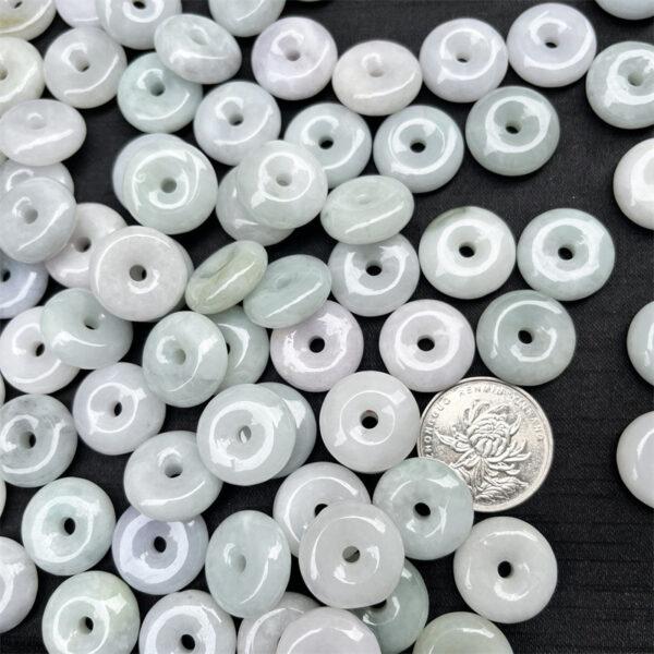 20 pcs / 50 pcs rondelle shape genuine natural jadeite bead, jade bead - Image 7