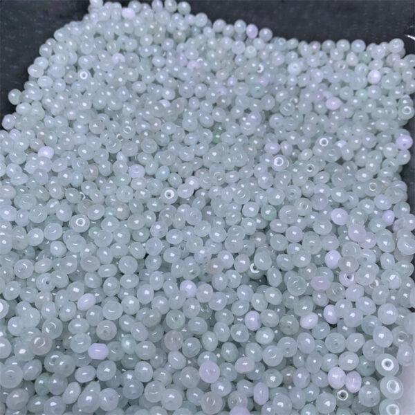 20 pcs / 50 pcs small rondelle shape genuine natural icy jadeite bead, jade bead - Image 7