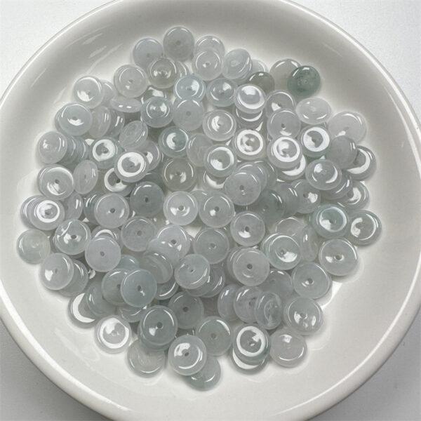 20 pcs / 50 pcs 9mm rondelle shape genuine natural icy jadeite bead, jade bead - Image 7
