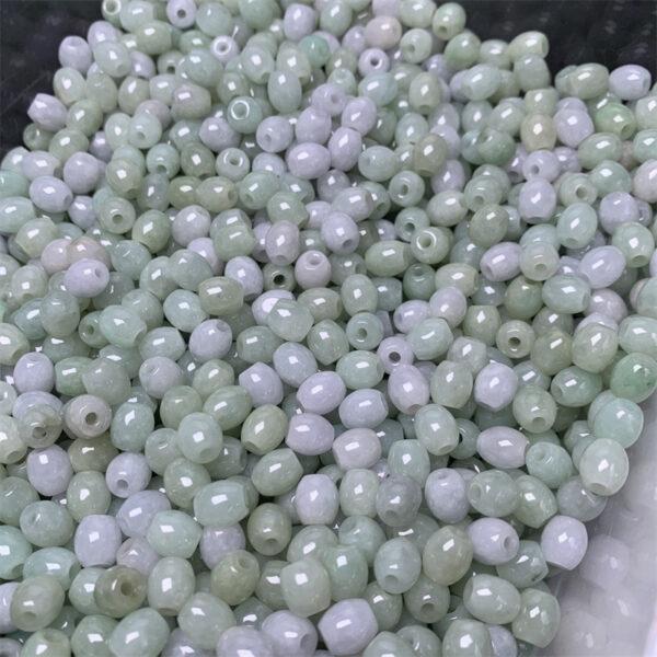 50 pcs / 100 pcs rice shape genuine natural icy jadeite bead, jade bead - Image 8