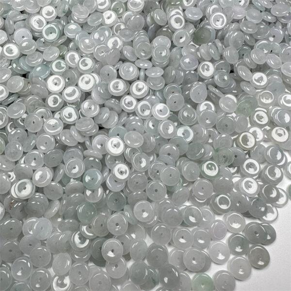 20 pcs / 50 pcs 9mm rondelle shape genuine natural icy jadeite bead, jade bead - Image 8