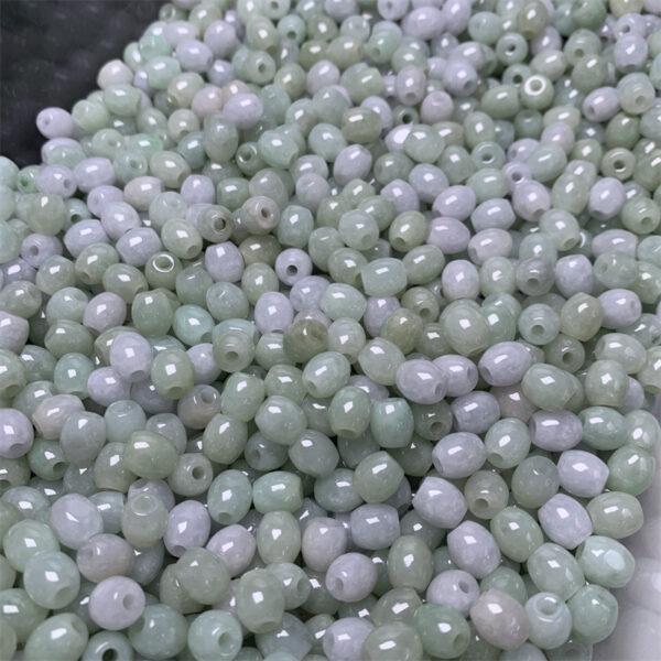 50 pcs / 100 pcs rice shape genuine natural icy jadeite bead, jade bead - Image 9