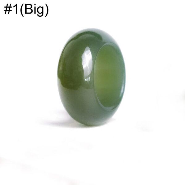 simple ring shape genuine natural nephrite jade jump ring - Image 6