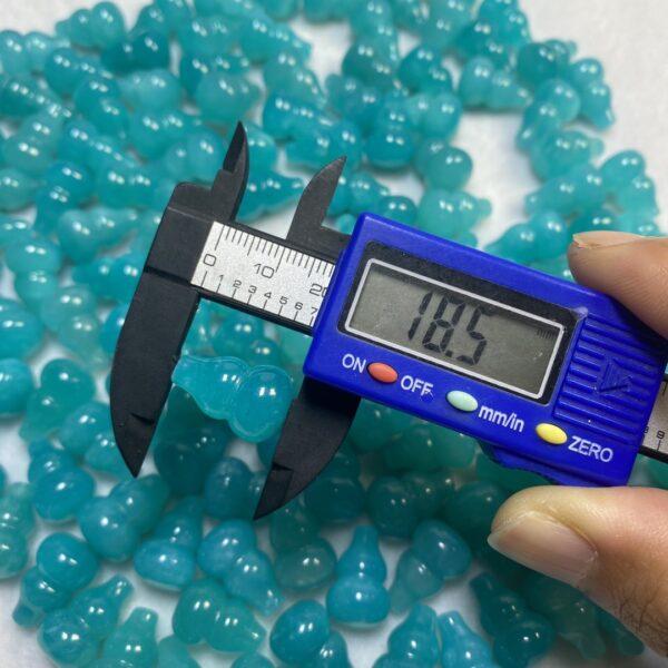 10 pcs gourd shape high quality natural amazonite charm - Image 2