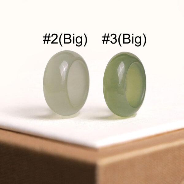 simple ring shape genuine natural nephrite jade jump ring - Image 8