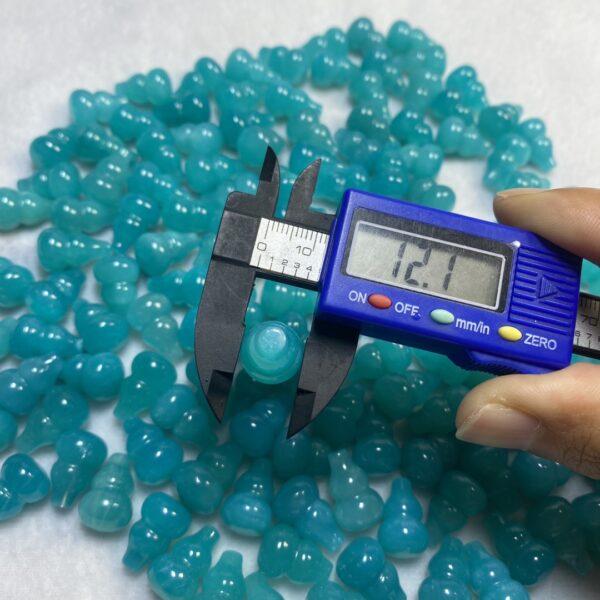 10 pcs gourd shape high quality natural amazonite charm - Image 3