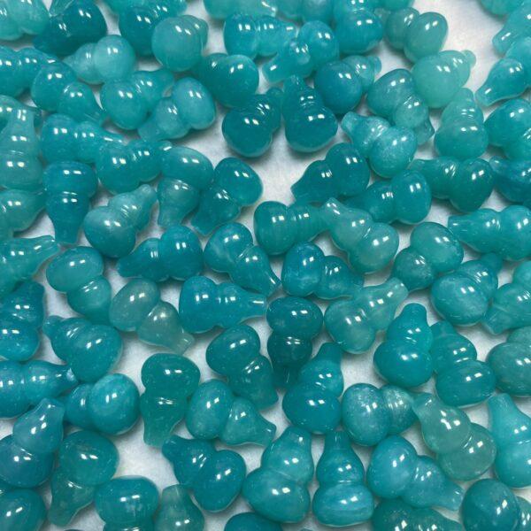 10 pcs gourd shape high quality natural amazonite charm - Image 4
