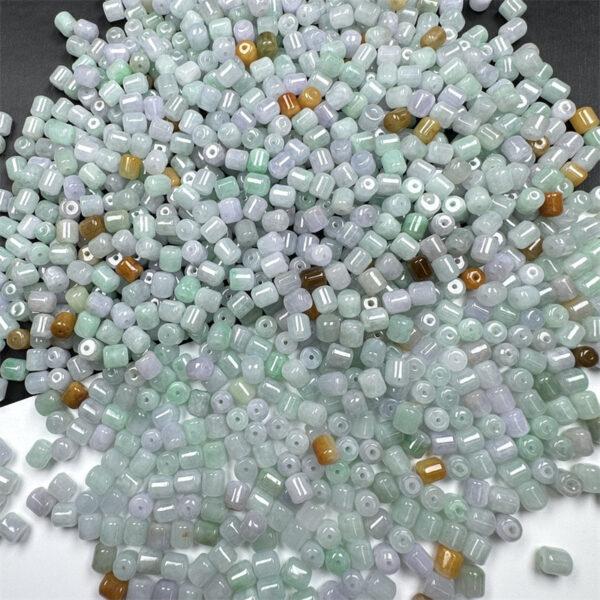 20 pcs / 50 pcs cylinder shape genuine natural colorful jadeite bead, jade bead - Image 5