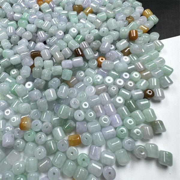 20 pcs / 50 pcs cylinder shape genuine natural colorful jadeite bead, jade bead - Image 7
