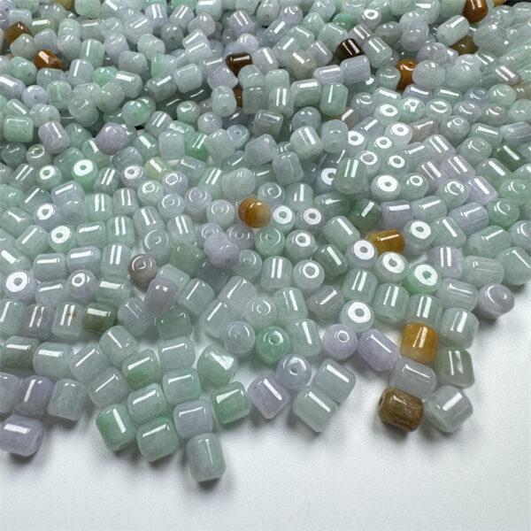 20 pcs / 50 pcs cylinder shape genuine natural colorful jadeite bead, jade bead - Image 8