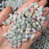 20 pcs / 50 pcs T drilled gourd shape genuine natural jadeite bead, jade bead