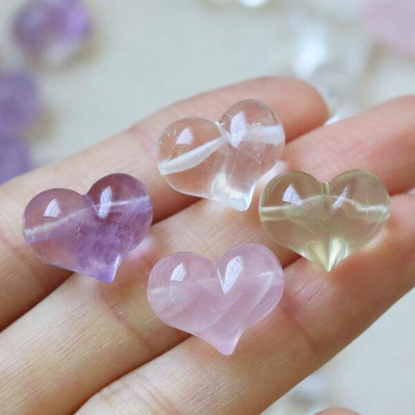 nice fat peach shape quartz bead