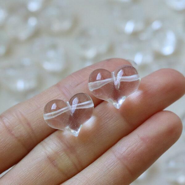 nice fat peach shape quartz bead - Image 7