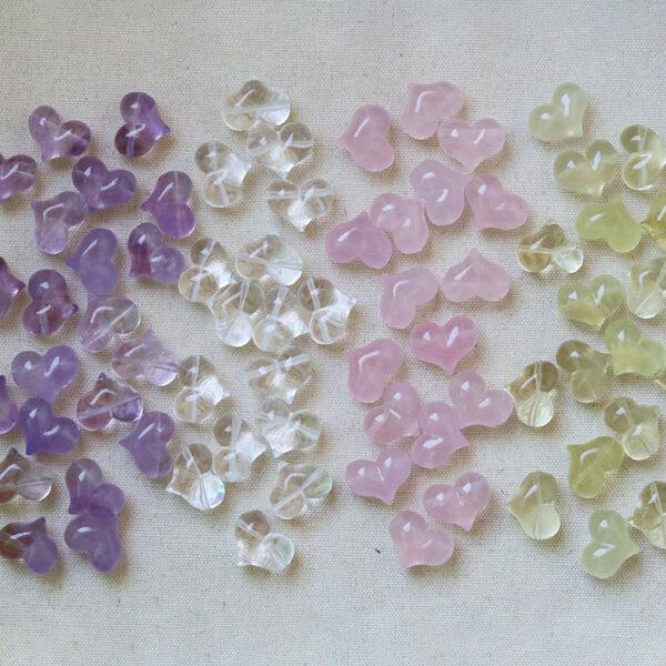 nice fat peach shape quartz bead - Image 2