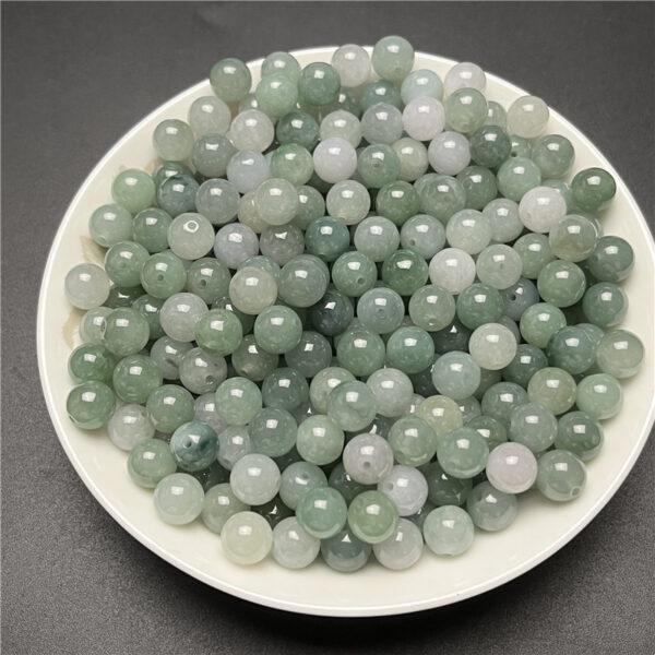 20 pcs / 50 pcs round shape genuine natural jadeite bead, jade bead - Image 4
