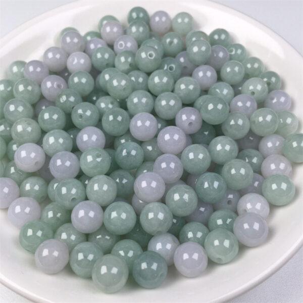 20 pcs / 50 pcs round shape genuine natural jadeite bead, jade bead - Image 4