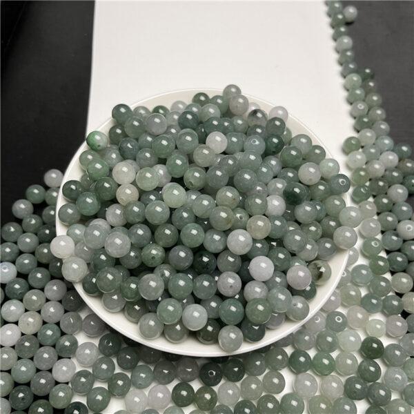 20 pcs / 50 pcs round shape genuine natural jadeite bead, jade bead - Image 5