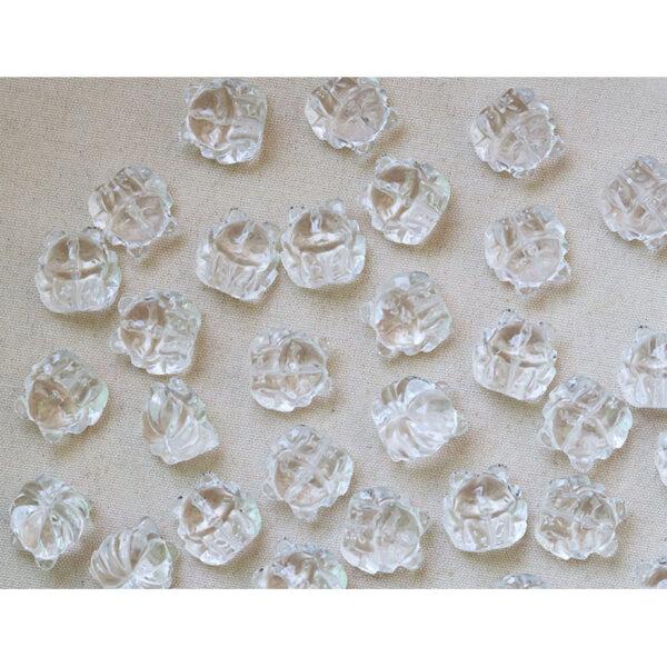 2 pcs / 5 pcs cute fox shape natural quartz bead - Image 6