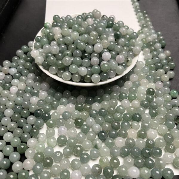 20 pcs / 50 pcs round shape genuine natural jadeite bead, jade bead - Image 6